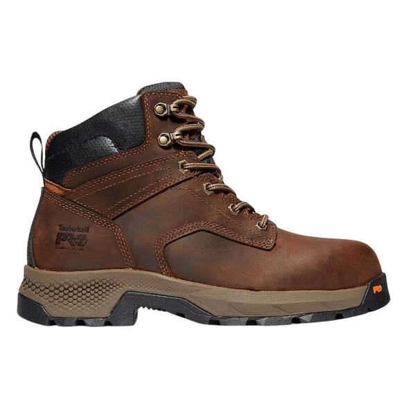 Timberland Pro Mens Titan EV 6 Work Boot 8.5 M Brown Composite Safety Toe WP NIB - Picture 1 of 12